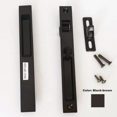 China Cerradura de ventana corredera de aluminio anticorrosión 90G doble lado negro marrón Cerradura de puerta moderna en venta