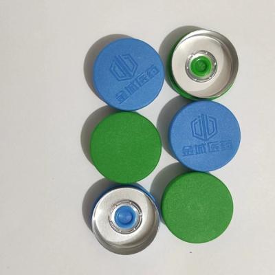 Chine Capuchon en plastique en aluminium ISO9001 20mm flip off caps pour flacon en verre de 10 ml à vendre