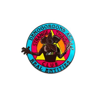 China Other Factory Price Wholesale Metal Nickel Black Anime Enamel Pin Badge Pin Custom Soft Enamel for sale