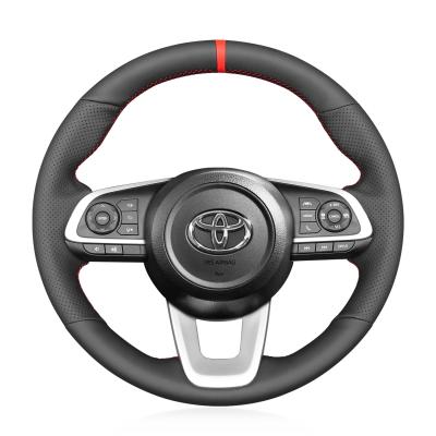 Chine 2020-2023 Toyota Raize Yaris personnalisé Couverture du volant en cuir authentique 20*15*7cm à vendre