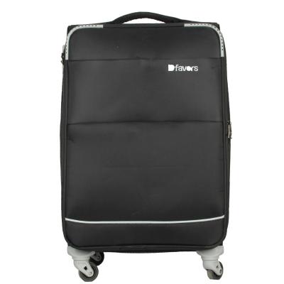 China Polyester 4 Pcs Set Custom LOGO Soft Handle Universal Wheel Travel Spinner Luggage for sale