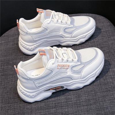 China Anti-Odor 2022 Spring Summer Lace-up White Shoes High Quality Breathable Sneakers waterproof Casual Shoes Woman for sale