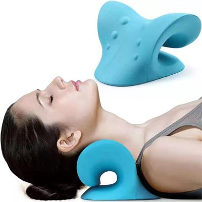 China Custom Color Available Cervical Traction Chiropractic Pillow Neck Stretcher Neck and Shoulder Relaxer for Pain Relief for sale