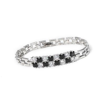 China FASHIONABLE China Customized Minimalist Brass Crystal Zircon Products Bracelet For Women Girls for sale