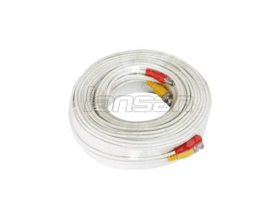 China 50 FT Pre - Made Power / CCTV Video Cable , Black Siamese CCTV Cable for sale