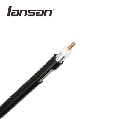 Chine Câble coaxial d'intérieur de tressage de télévision en circuit fermé de la veste de PVC de 50% RG6 à vendre