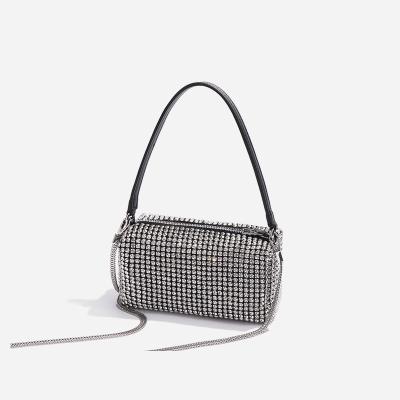 China Fashion Luxury New Fashion Under Armpit Bag Drill Diamond Rhinestone Crossbody Bags Full for sale