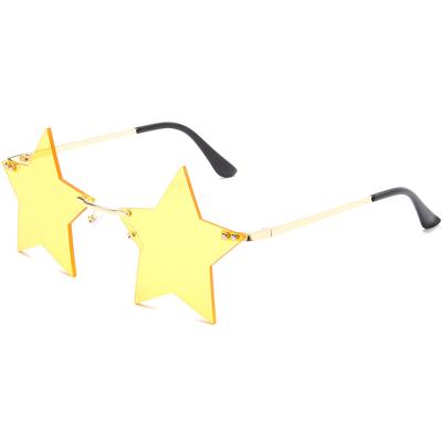 China Fashion Sunglasses 2021 New Arrivals Kids Custom Sunglasses Summer Star Frameless Sunglasses For Unisex for sale
