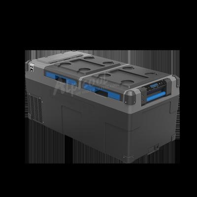 China ABS Alpicool Double Zone Mini DC Compressor Solar Power Portable Fridge Freezer for sale