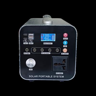 China C Type Portable Battery Power Station Portable Power Station Rechargeable Igniting Power Station With Solar Panel for sale