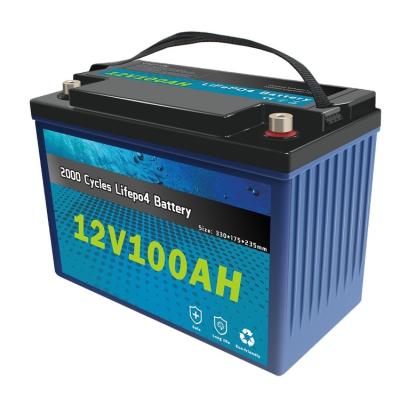 China Home Appliace Hhot Selling Lifepo4 High Quality Battery 12V 100Ah Energy Storage Battery for sale