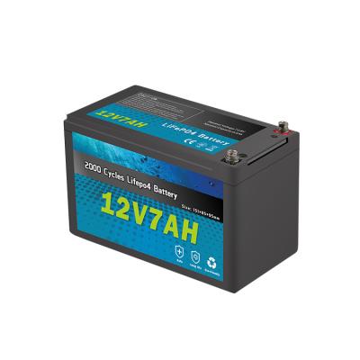 China Other rechargeable lithium ion solar cell 12v 7ah lithium iron phosphate battery pack for scooters/electric toys/solar power. for sale