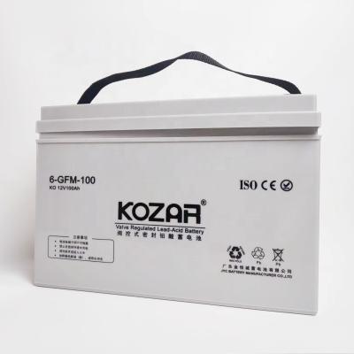 China Toys Power Deep Cycle 12v 100ah Lead Acid Battery High Quality Solar Battery for sale