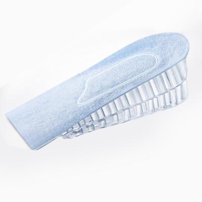 China Sports Shoes Insole PVC Silicone Gel High Elastic Elevator Shoes Pad Adjustable Insole Free Shipping Secret Insole for sale