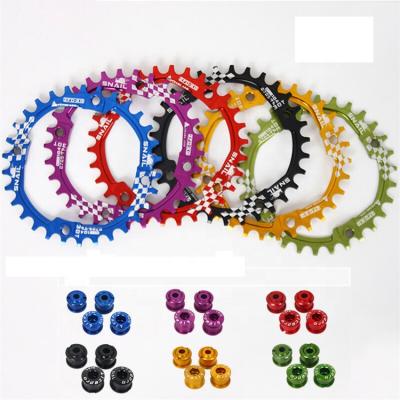 China Mountain Bikes Snail 30T 104BCD Shrink Single Speed Ring MTB Mountain Bike Bicycle Chain Sprocket Wide With Bolt for sale