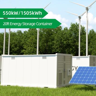 China Ess Energy Storage System Container Battery 1500kWh 20ft Container Energy Storage System for sale