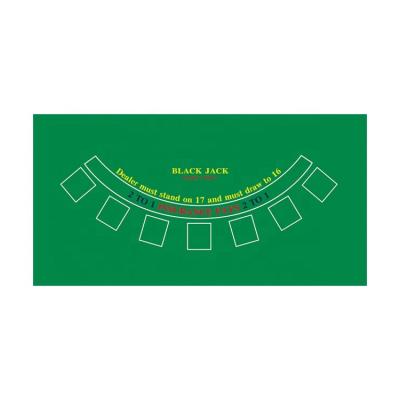 China OEM Wholesale Rectangle 2.4/1.8/1.2m Casino Rubber Mat Poker Foam Rubber Tablecloth 2mm Thickness For Playing Casino Game for sale