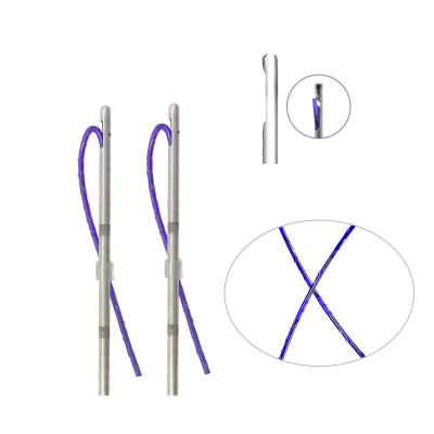 China 19G needle 100mm pdo thread beauty salon cosmetic absorbable tooth 4D L lifting face for sale