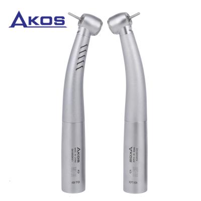 China High Speed Metal Waterjet Dental Fiber Optic Turbine Handpiece 4 LED K Compatible A v o Type Quick Coupling for sale