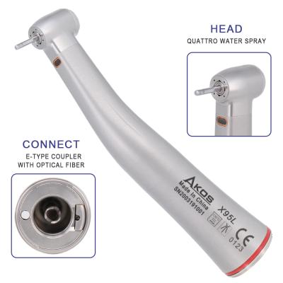 China Low Speed Dental Manufacturer NKS Metal Stainless Steel Counter Angle 1:5 Dental Handpiece for sale
