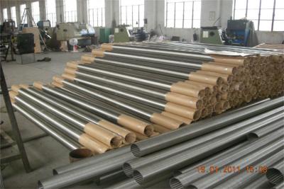 China Steel 08x18h10 OD 126mm Water Well Screen Pipe For Wastewater Treatment for sale