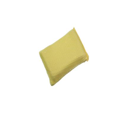 China Car Cleaner Microfiber Mesh Bug and Tar Sponge, Mesh Pad Wash Sponge for Car for sale