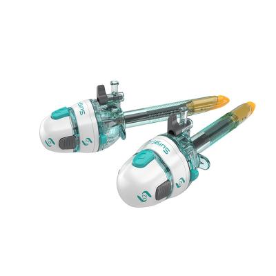 China cánula 12m m plástica Trocar aplanado Laparoscopic disponible de 5m m 10m m en venta