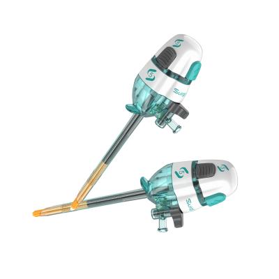 China Extremidad obturadora de dilatación de cierre automático no reutilizable Trocar aplanado Laparoscopic 5m m en venta