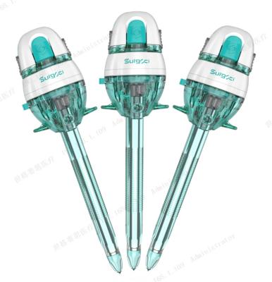 China Instrumentos quirúrgicos de 12 mm Laparoscopia óptica de un solo uso Trocar en venta