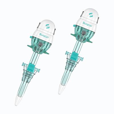 China Blunt Tip Abdominal Surgery Use Disposable Laparoscopic Hasson Trocar 10mm Surgsci Medical for sale