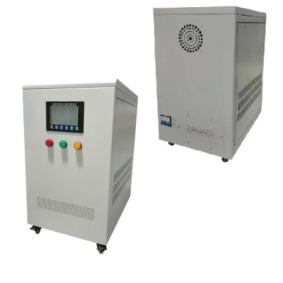 China Estabilizador compensado automático industrial metálico del voltaje 30KVA de la CA de la bobina de la exhibición del LCD en venta