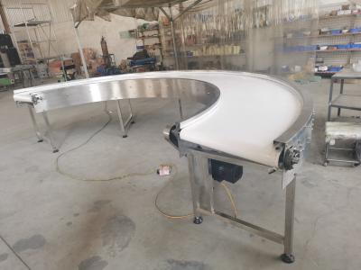 China Curved Modular Chain Belt Conveyors for sale
