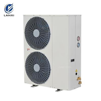 China Box Type L Shaped Air Cooled Scroll Refrigeration Compressor Condensing Unit for Cold Storage Room Walk-in Freezer for sale