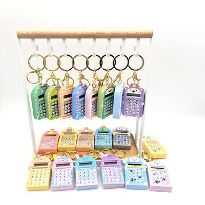 China Plastic Charms Lock Chains Factory Direct Sales Cute Calculator Small Plastic Key Chains Maze Toy Key Ring Lobster Clasp Metal Key Chains for sale