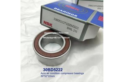 China 30BD5222 30x52x22mm rodamientos de compresores de aire acondicionado automático rodamientos de bolas de doble fila en venta