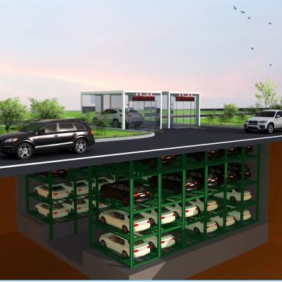 China automatic car parking system hydraulic car garage lift CE car parking system; ¤ 5300mm*1900mm*1550/2050mm for sale