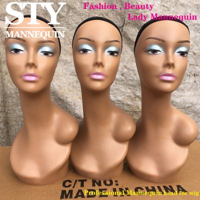 China Other mannequin head walmart mannequin head with head shouders mannequin withhuman hair for sale