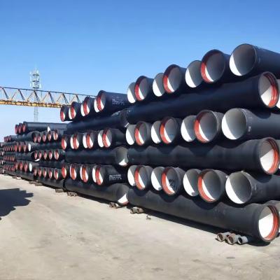 China ISO2531 Tubo de hierro fundido de acero fundido Dutile revestido de cemento K9 para agua potable en venta