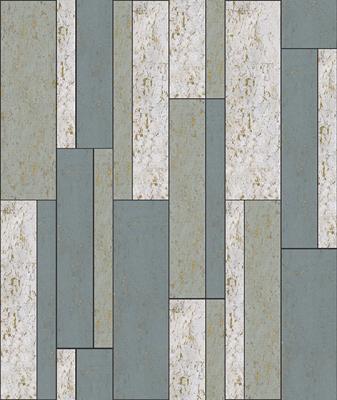 China Contemporary Luxury Nature Cork Collage Wallpaper with Sliver Gold Paper for Home Decoration for sale