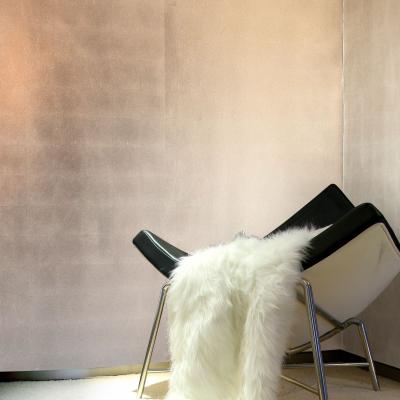 China Modern Simple Gold Color Manual / Metallic Sliver Foil Wallpaper Wallcovering For Home Decoration for sale