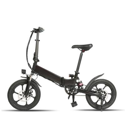 China Mini 16 Inch Tire Speed 250W Motor 36V 7.8AH Lithium Battery Single Bicycle Ebike Aluminum Ebike Frame LCD Display Electric Foldable Bike for sale
