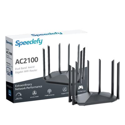 China 2021 Cheap Home Mbps Work Well Router OEM Business Routers Wireless Super Fast 1733 Wifi Router for sale