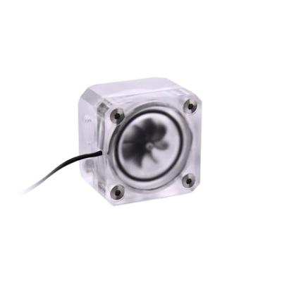 China RGB CPU Bykski B-FMpa-V3-X Water Cooler Water Flow Meter Cuboid Acrylic Flow Meter for sale