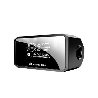 China Computer Case Bykski Water Cooling Monitor System, Temperature Dual OLED Display Meter/G1/4