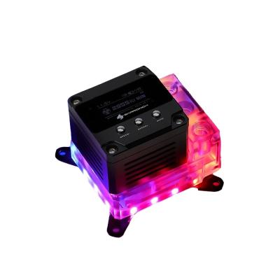 China BARROWCH CPU for INTEL, AMD AM3 AM4, X99 X299 Platform, Cpu Water Block 17W PWM Combo Pump with Temperature Display FBLTPRK-04 for sale