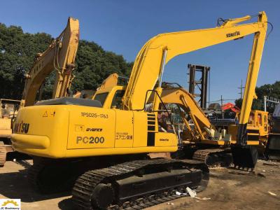 China 20t usou a máquina escavadora longa longa PC200-6 do crescimento da máquina escavadora do alcance de KOMATSU/18 medidores à venda
