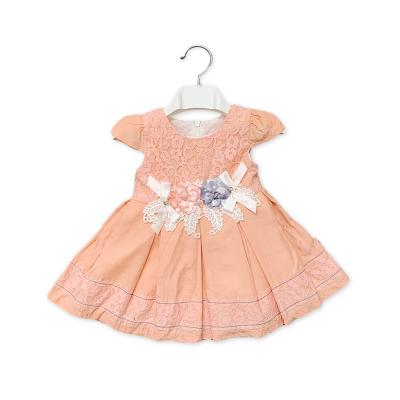 China Manufacturer's New Spring Dress Simple Style Washable With Printed Sleeve Kids Dress for sale
