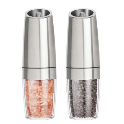 China Viable Electric Automatic Mills Porcelain Grinding Core Kitchen Grain Spice Pepper and Salt Grinder LED Light for sale