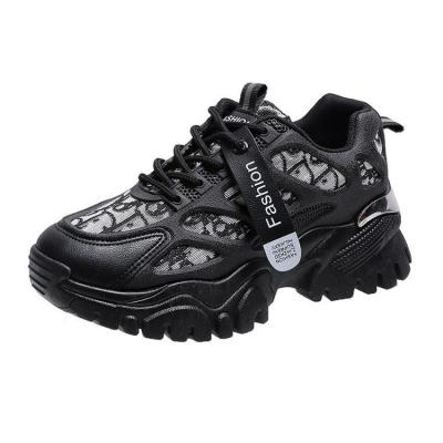 China CUSHIONING wholesale girls size fashion style ladies white casual platform sneakers increasing walking bulky shoes for women for sale