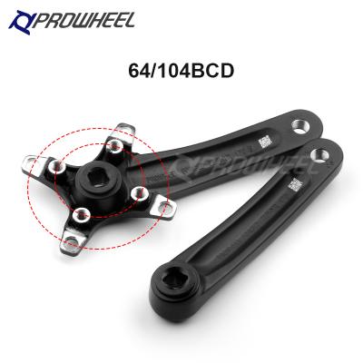 China Mountain Bikes Manufacturing Crank Front Power Crank Set Square Band Single Speed Crank Set Bike for sale